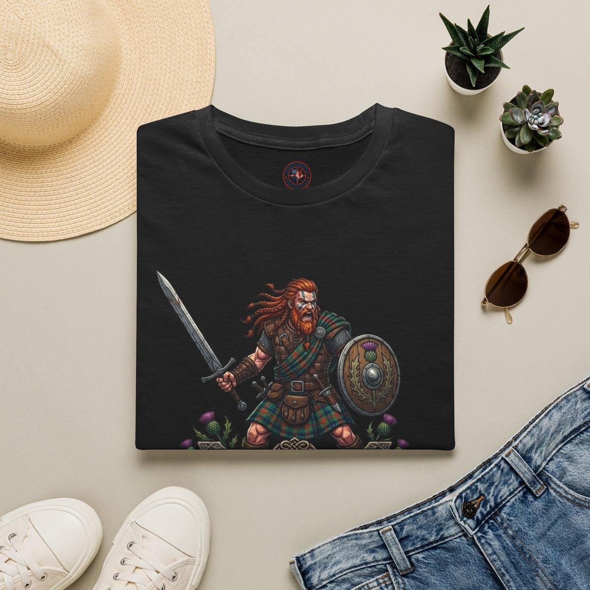 Scottish Warrior T‑Shirt — 'Blood of My Ancestors'
