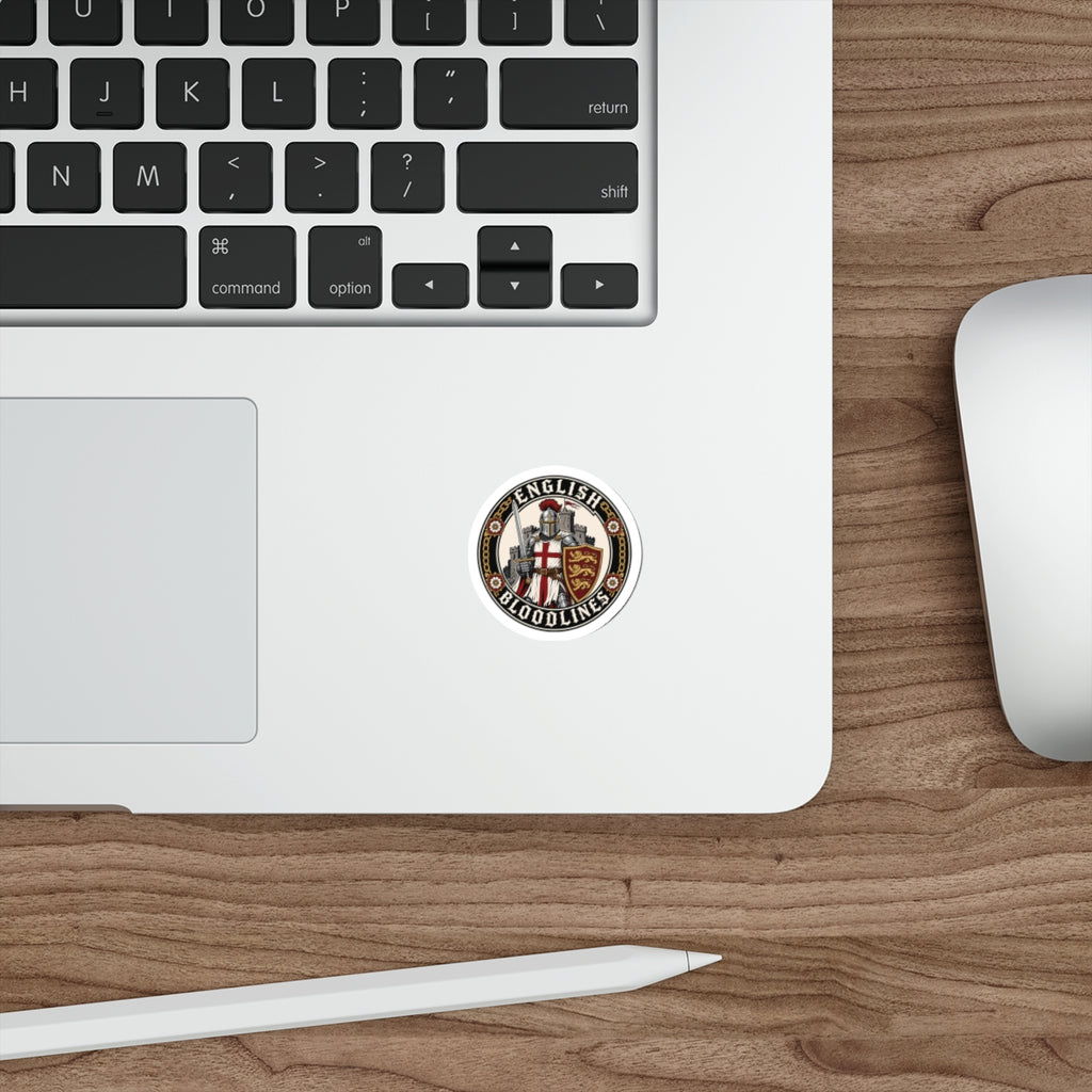 English Bloodlines Knight Shield Die-Cut Sticker