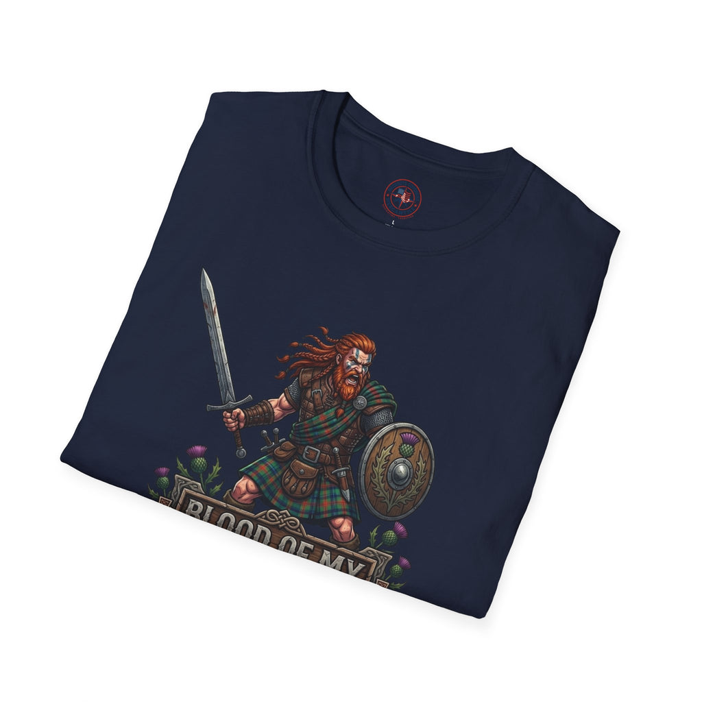 Scottish Warrior T‑Shirt — 'Blood of My Ancestors'