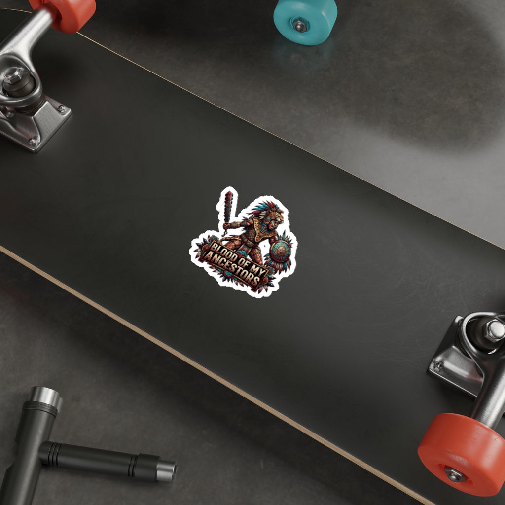 Die-Cut Sticker — "Blood of My Ancestors" Warrior Tribal Sticker